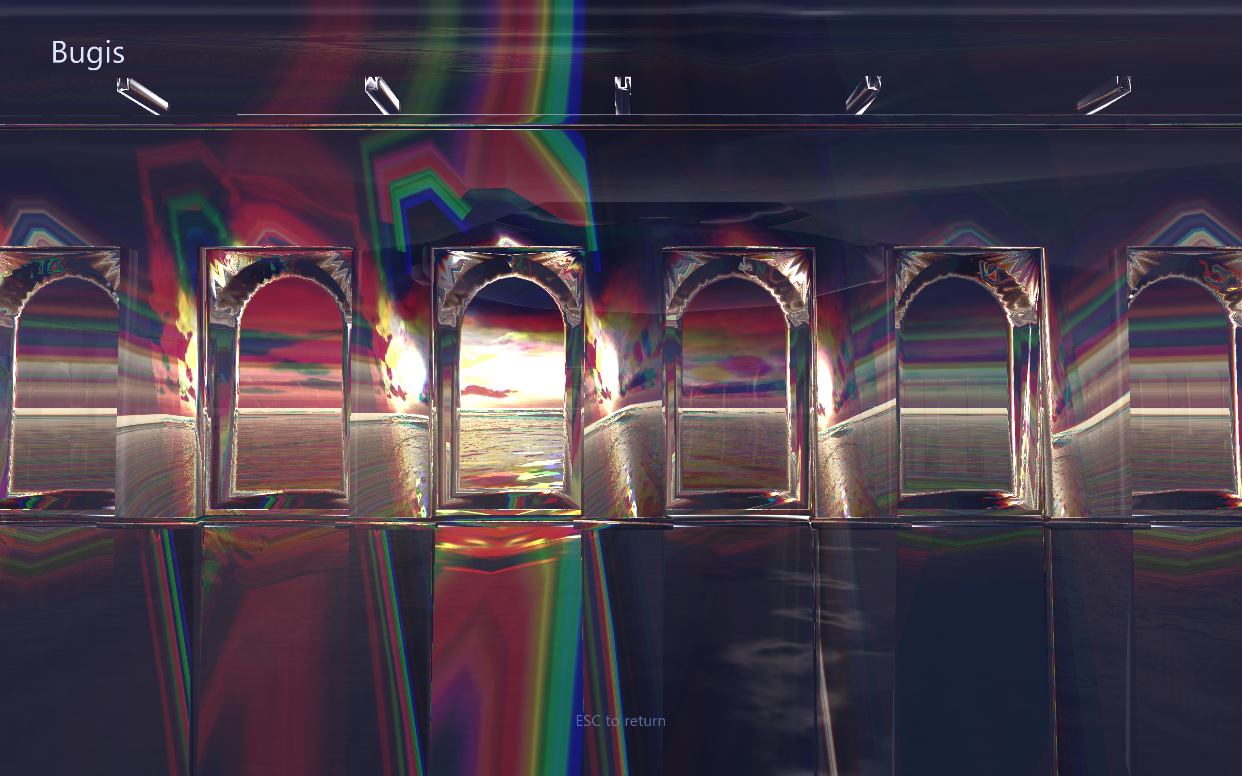 Close study of the glass texture